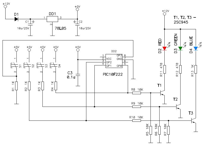 Проекты на pic10f200